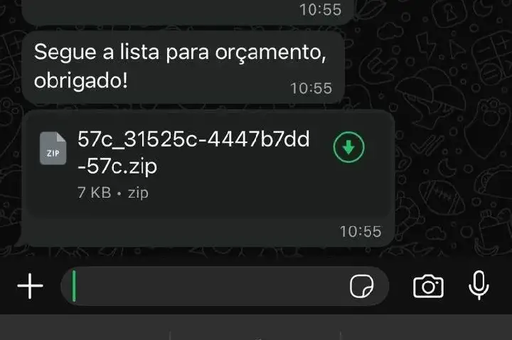 Golpe “Vírus do Orçamento” se espalha pelo WhatsApp e afeta usuários da região