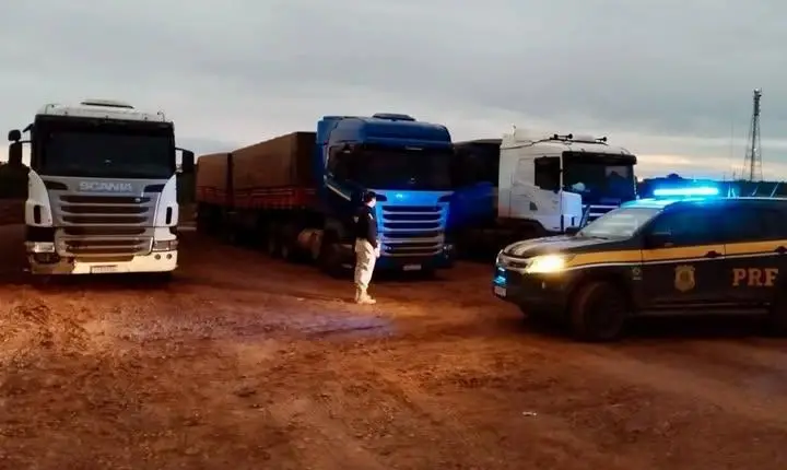 PRF flagra caminhões com quase 27 toneladas de excesso de peso na BR-386