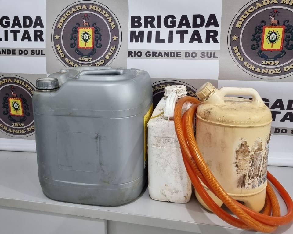 Brigada prende dois por furto de óleo diesel em Aratiba