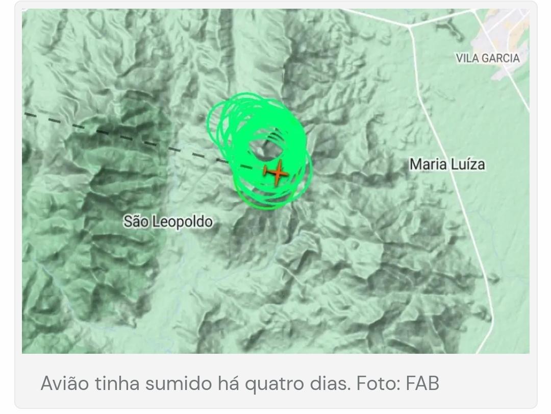 Avião desaparecido na Serra do Mar é encontrado após 5 dias de busca