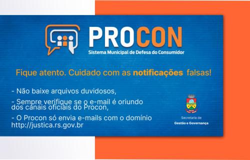 Procon de Erechim emite alerta sobre notificações falsas às empresas