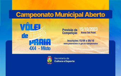 Abertas as inscrições para o torneio de Vôlei de Praia 4x4 Misto