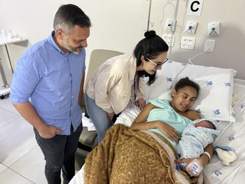 Primeiro nascimento no novo Centro de Parto Normal do Santa Terezinha: Steven chega ao mundo