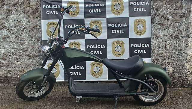 Polícia Civil recupera motocicleta elétrica furtada de Chapecó/SC em Nonoai
