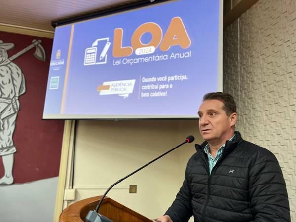 Prefeito Polis destaca investimentos em saúde e educação na apresentação da LOA 2024