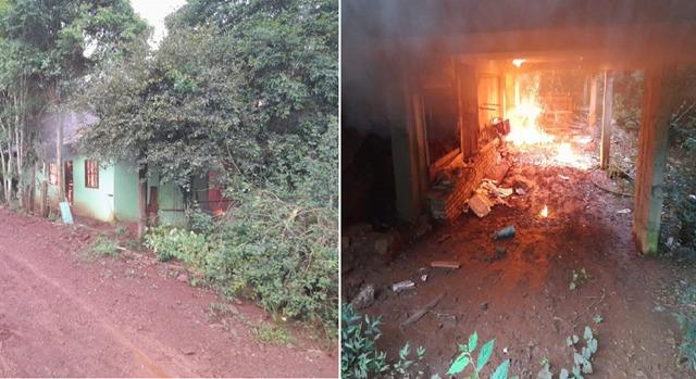 Incêndio Consome Casa em Viadutos