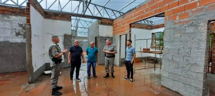 Obras do Comando Regional do Policiamento Ostensivo da Brigada Militar seguem no cronograma