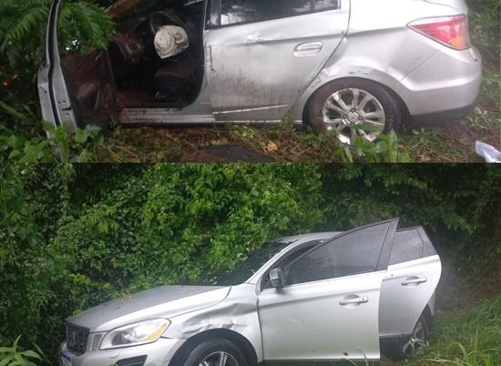 Veículo de Erechim Sofre Acidente na ERS-569 em Barra Funda