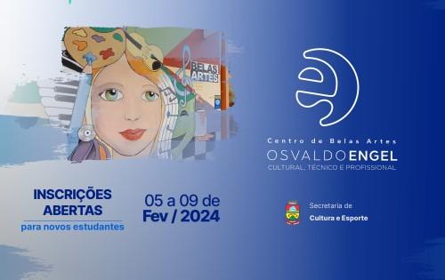 Abertas inscrições para cursos culturais no centro de Belas Artes Osvaldo Engel