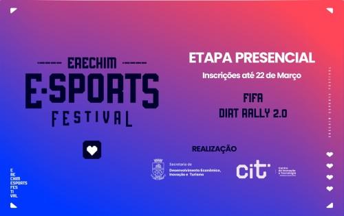 Etapa presencial do Erechim E-sports Festival 2024: Inscrições abertas