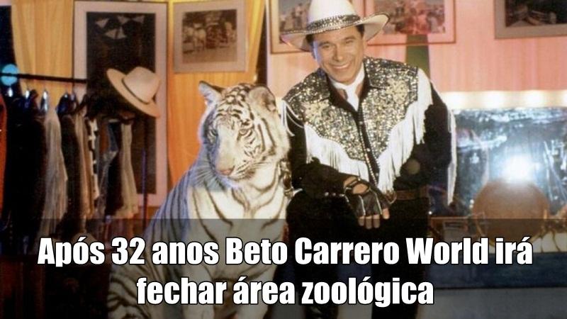 Após 32 anos Beto Carrero World irá fechar área zoológica