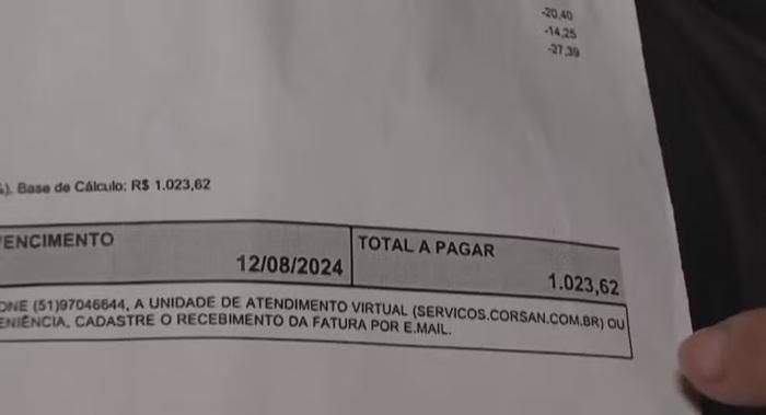 Moradores de Canoas são surpreendidos com conta de água de R$ 1 mil após enchente