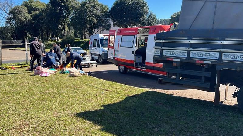 Grave acidente na ERS-135 deixa 5 pessoas feridas