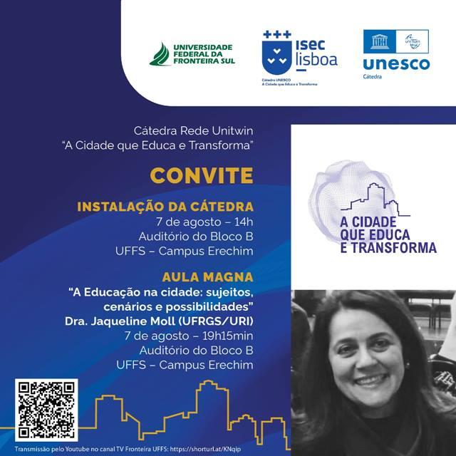 UFFS passa a integrar a cátedra Unesco UniTwin “A Cidade que Educa e Transforma”