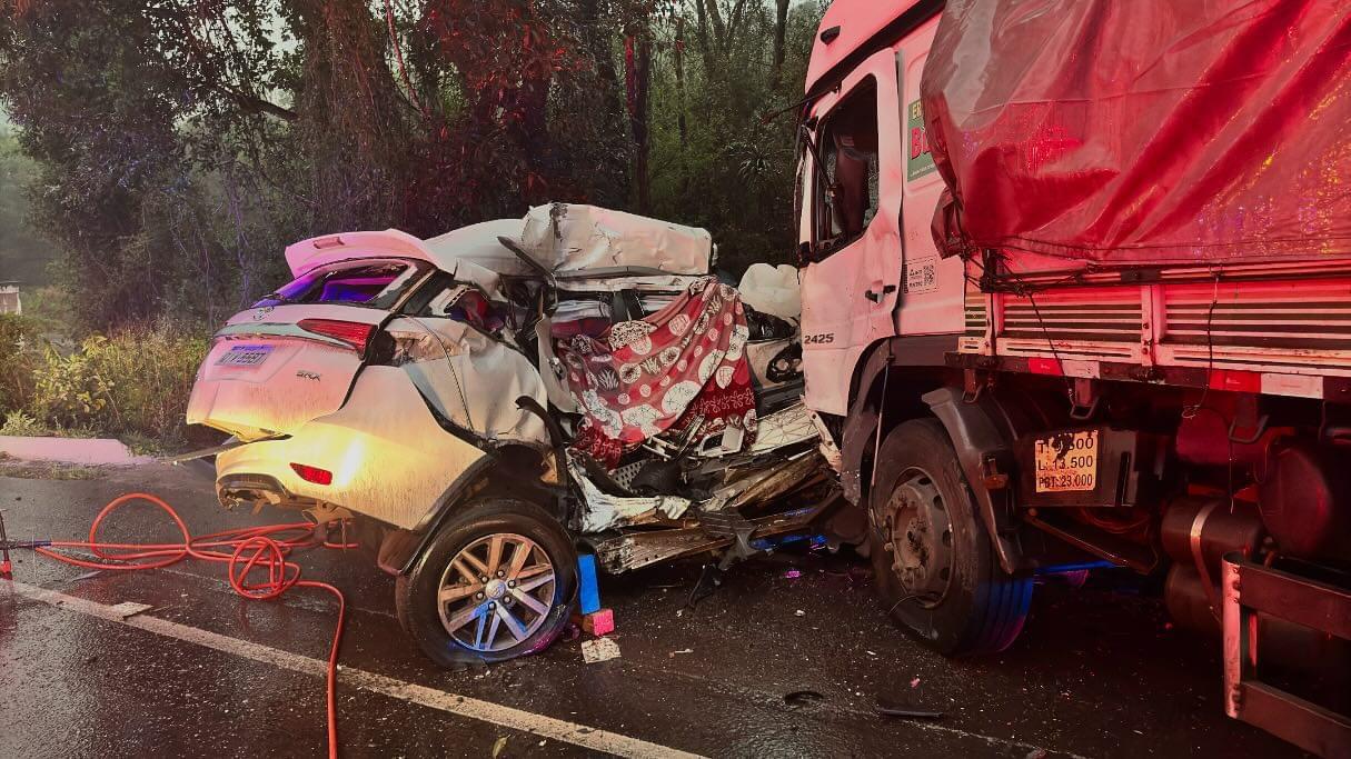Duas vítimas fatais em grave acidente de trânsito em Concórdia