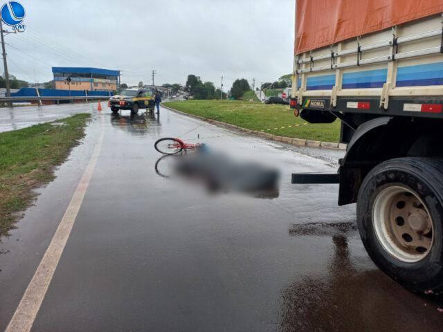 Ciclista morre atropelado na BR-285, em Lagoa Vermelha