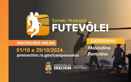 Inscrições abertas para o Torneio Municipal de Futevôlei
