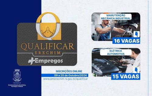 Qualificar Erechim + Empregos: Inscrições abertas para cursos gratuitos