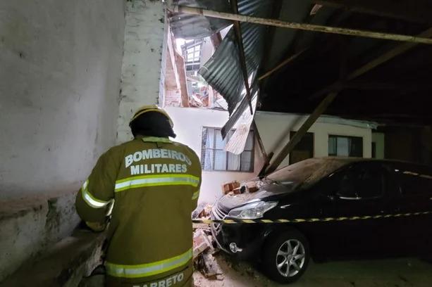 Uma pessoa ficou ferida após desabamento parcial de prédio em Carazinho