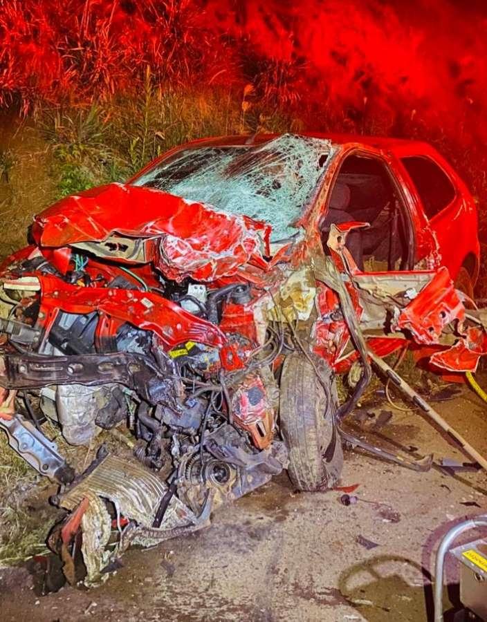 Grave acidente deixa motorista ferido na ERS 467, em Tapejara