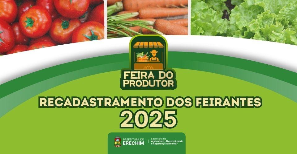 Feirantes de Erechim devem se recadastrar até o final de abril