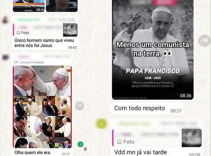 PM investiga mensagens de policiais debochando da morte do Papa Francisco