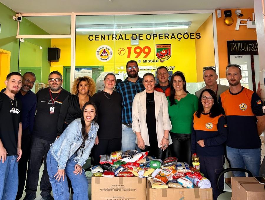 Alimentos da Jornada Solidária são doados à Força Voluntária