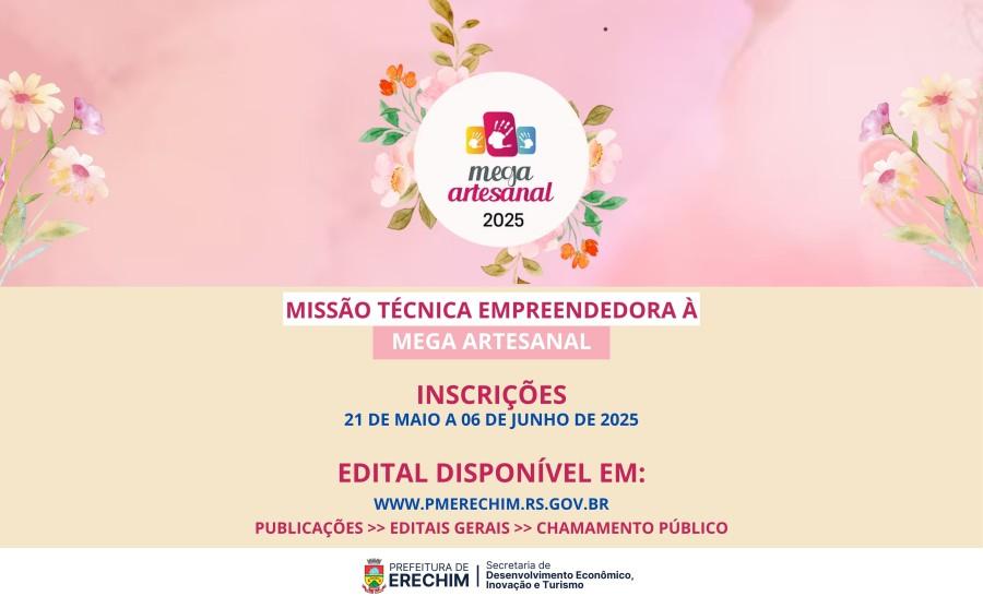 Estão abertas as inscrições para a Missão Técnica Empreendedora à Mega Artesanal