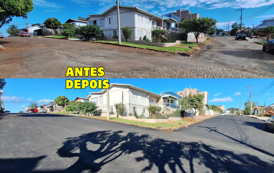 Obras de asfaltamento e melhorias avançam em Erechim