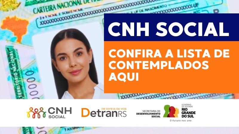 CNH Social 2025: DetranRS divulga lista de contemplados no Rio Grande do Sul