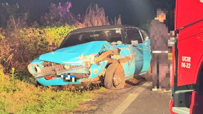 Grave acidente entre Maverick e Montana deixa motorista ferido em Concórdia