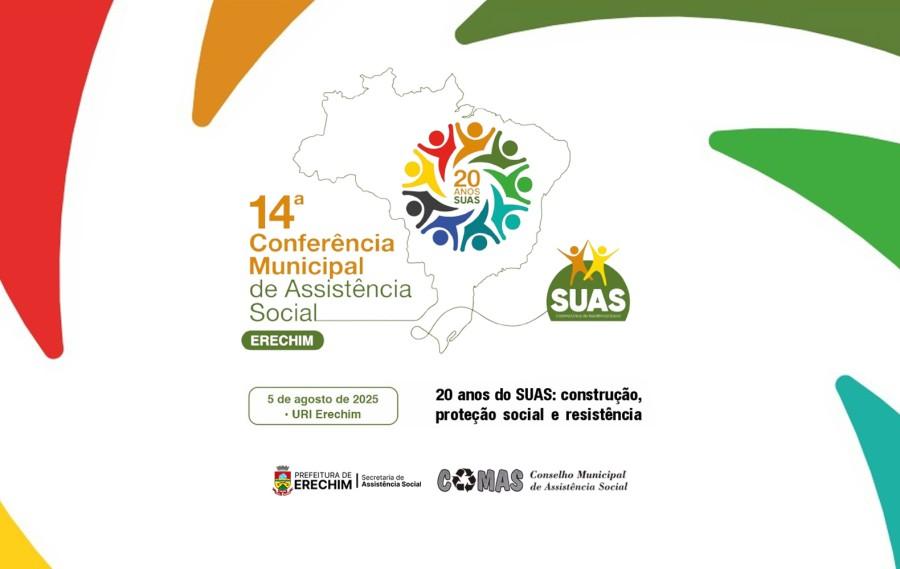 Conferência Municipal de Assistência Social será realizada na próxima terça-feira em Erechim