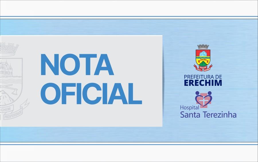 Nota Oficial do Hospital Santa Terezinha sobre tentativa de golpe