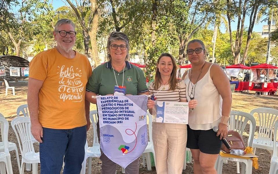 Educação de Erechim é destaque nacional e participa da Mostra de Educação Integral em Belo Horizonte