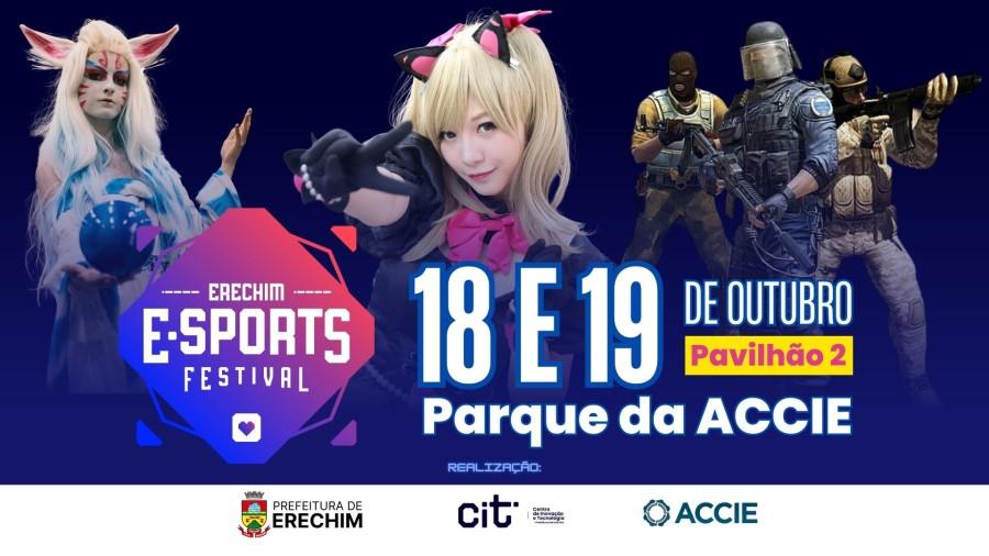 Erechim E-Sports Festival 2025 acontece neste fim de semana com entrada gratuita