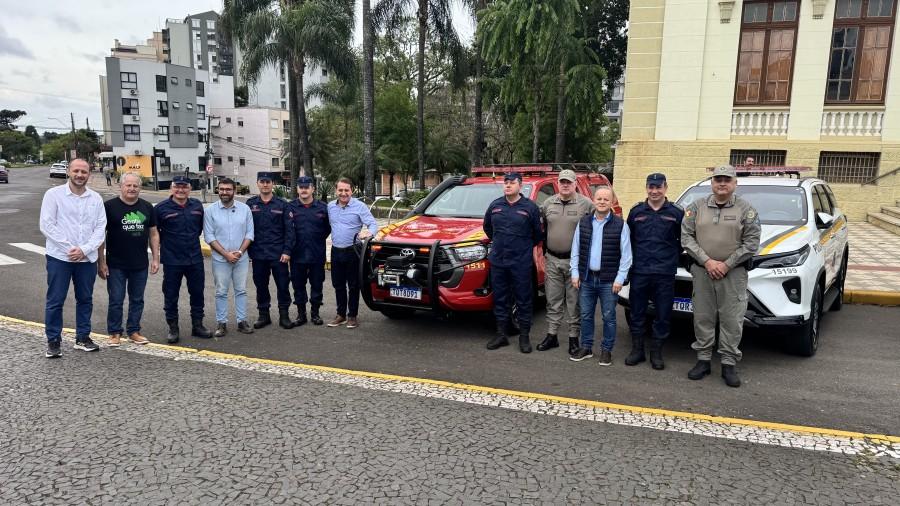 Erechim recebe novas viaturas e amplia estrutura da segurança pública com apoio de empresários