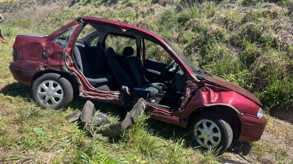 Jovem fica ferido em grave acidente na RS-324 entre Passo Fundo e Pontão
