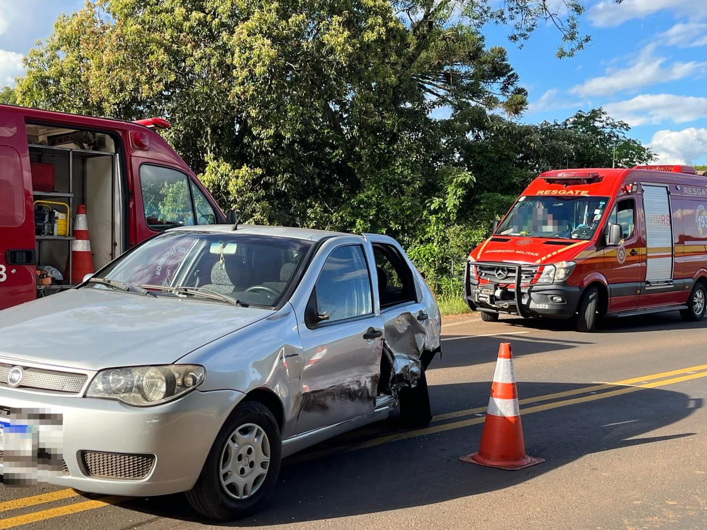 Acidente na RSC-480 em Barão de Cotegipe deixa três feridos
