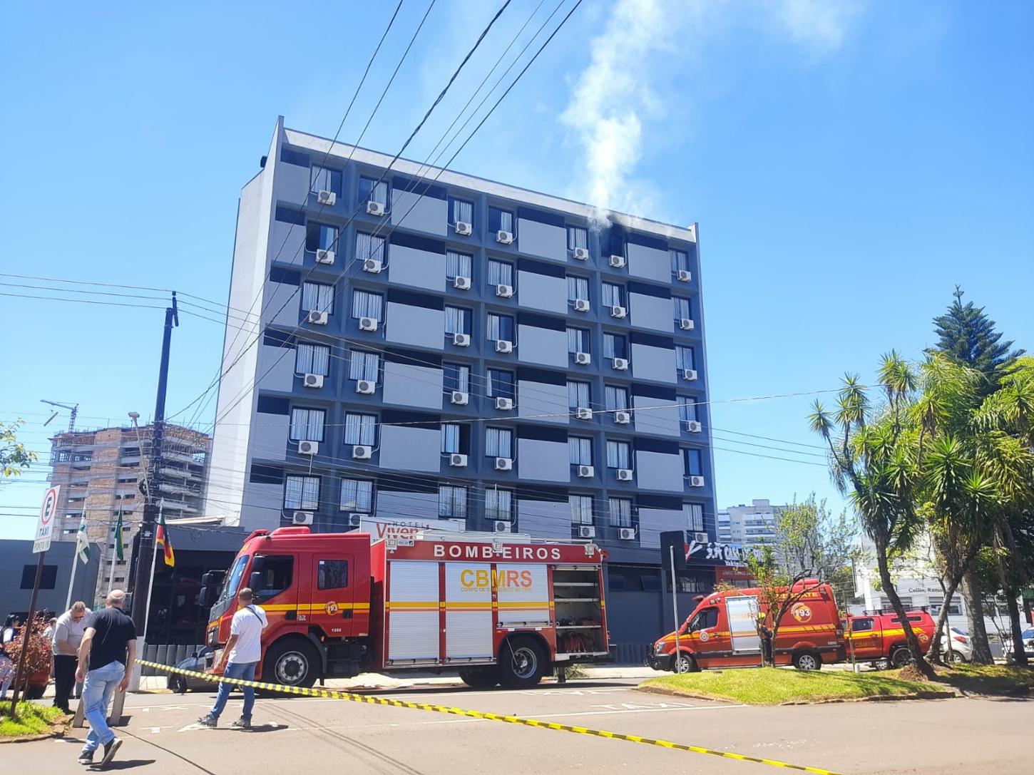 Identificado homem que morreu em incêndio em hotel no centro de Erechim
