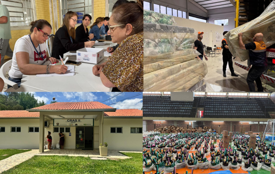 Ajuda humanitária: CRAS registra mais de 11 mil atendimentos após temporal de granizo em Erechim