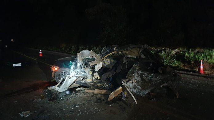 Grave colisão em Severiano de Almeida deixa dois homens feridos na BR-153