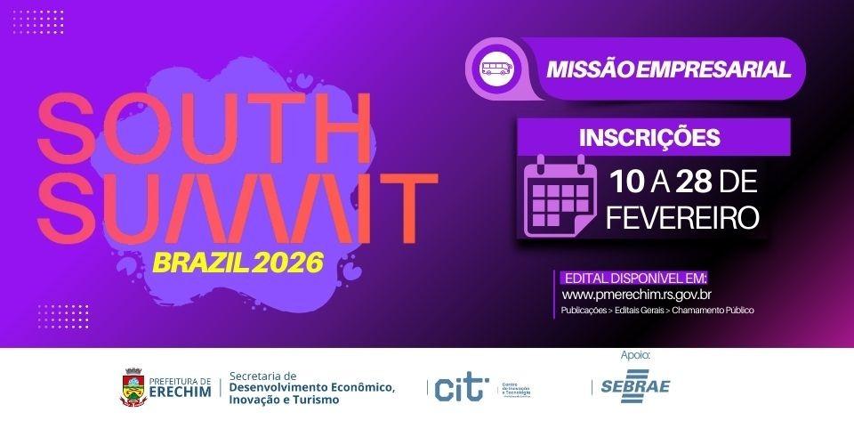 Abertas as inscrições para Missão Empresarial à South Summit Brazil 2026