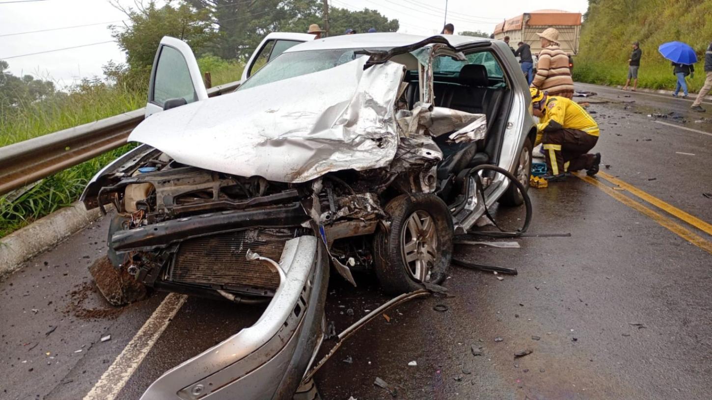 Grave acidente na SC-355 entre Concórdia e Jaborá deixa feridos e mobiliza equipes de resgate