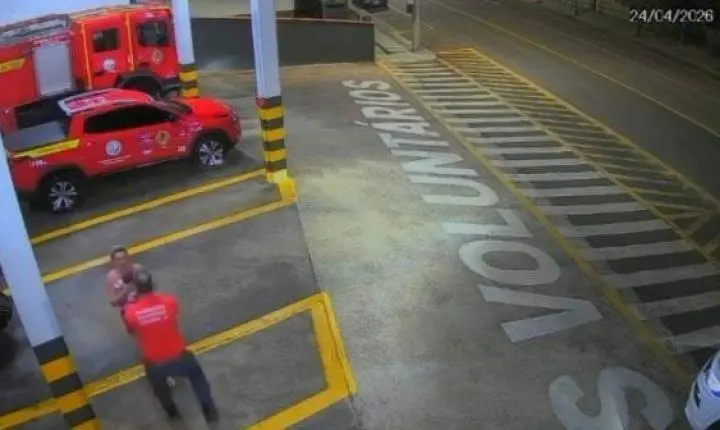 Bombeiro salva bebê engasgado em Concórdia